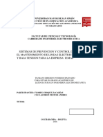 Sistemas de Prevencion Y Control de Riesgos en El Mantenimiento de Lineas Electricas de Media Y Baja Tension para La Empresa Iemas