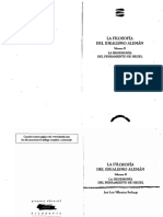 Villacañas Berlanga, José Luis. La Filosofía Del Idealismo Alemán Vol. II. La Hegemonía Del Pensamiento de Hegel. Madrid, Editorial Síntesis, 1999 PDF