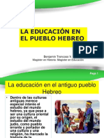 Educación Del Pueblo Hebreo