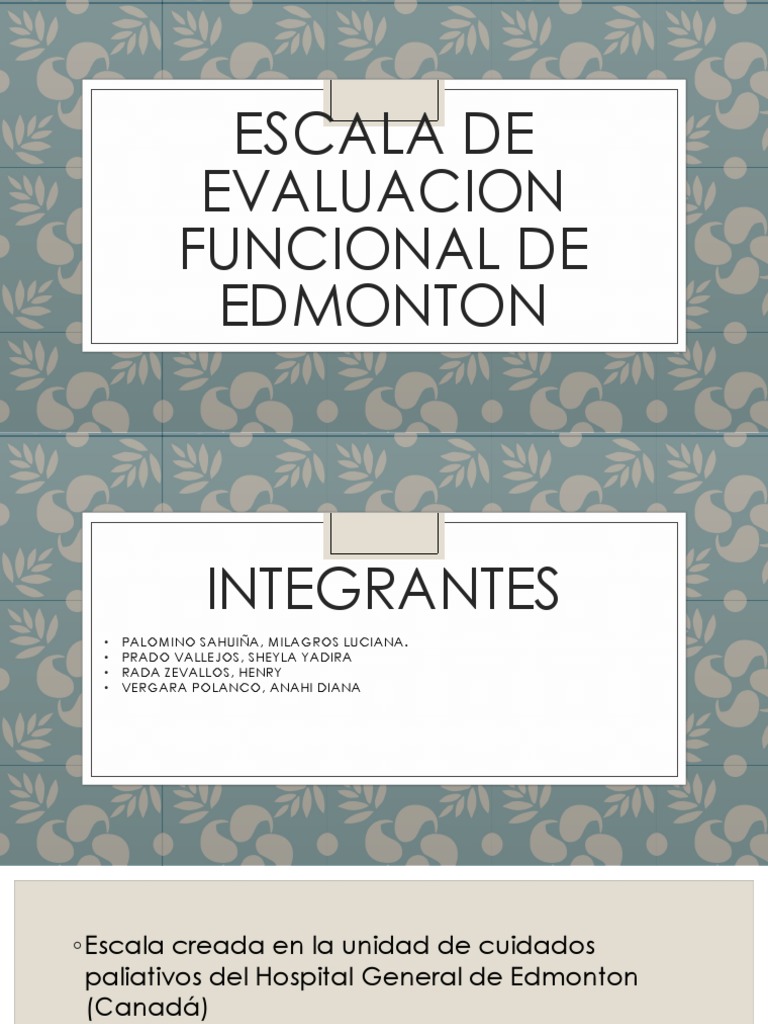 Evaluación Funcional en Cuidados Paliativos | PDF | Salud y bienestar