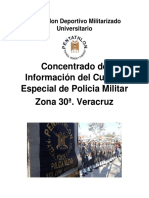 Concentrado de Informacion Del Cuerpo de PM Zona 30a. Veracruz Version II PDF