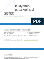 Panduan Layanan Serdos Pada Aplikasi SISTER (PTU) (Makassar 26 Feb 2019)