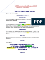 01 REGLAMENTO PARA LA PROTECCIÓN Y DETERMINACIÓN DEL ESTATUTO DE - ACUERDO GUBERNATIVO 383-2001.docx