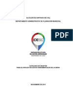 Catalogo Objetos Geograficos Idesc PDF