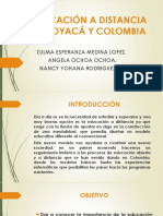Educación A Distancia en Boyacá y Colombia - Exposicion