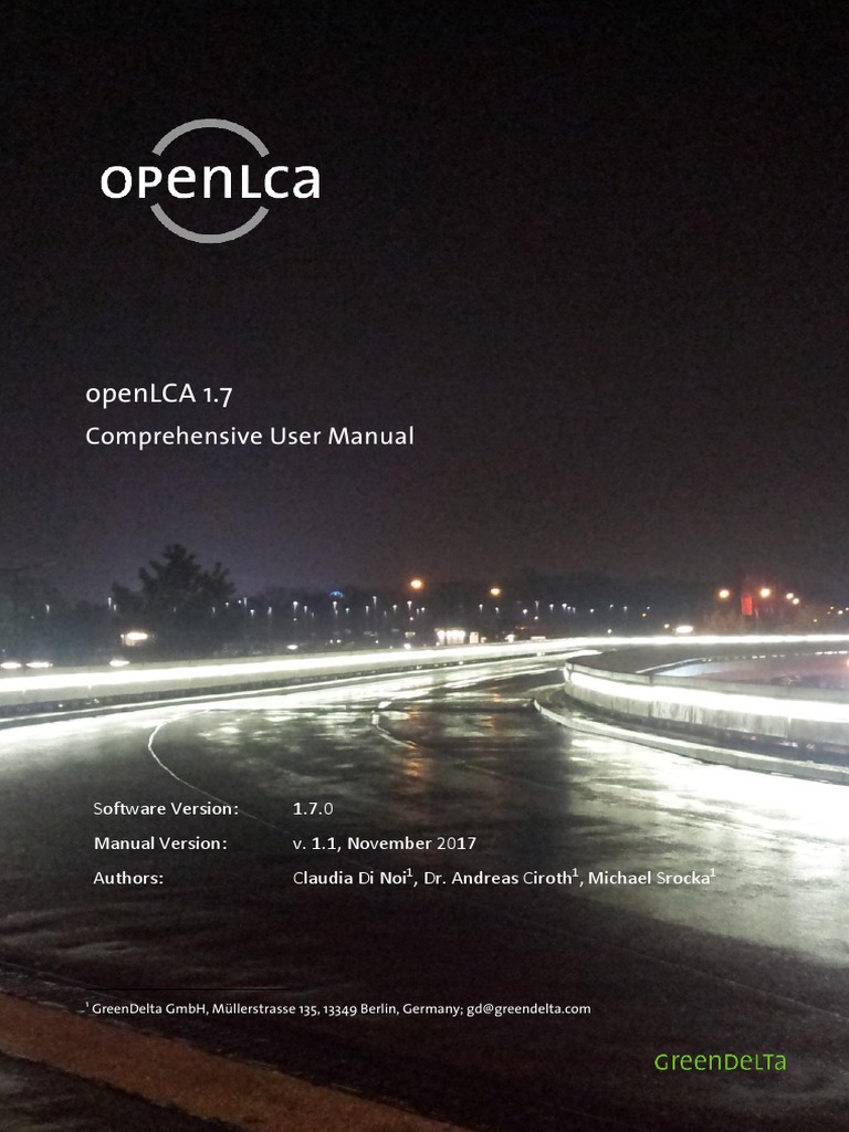 OpenLCA1.7 User Manual v1.1 | PDF | Life Cycle Assessment | Databases