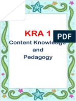 KRA 1 Content Knowledge and Pedagogy