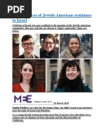 The New Faces of Jewish-American Resistance To Israel