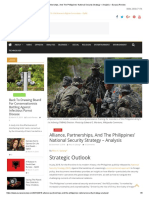 Alliance, Partnerships, and The Philippines' National Security Strategy