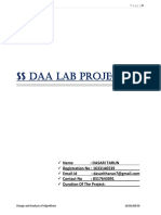 $$ DAA Lab Project $$