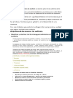 Objetivos de Las Marcas de Auditoria.: Identificar y Clasificar Las Técnicas y Procedimientos Utilizados en La Auditoria