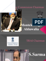 Planning Commission Chairman: Montek Singh Ahluwalia