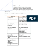 ACG Year 7 Science Curriculum Overview 2018