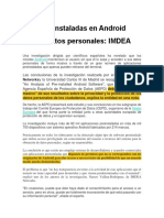 Apps Preinstaladas en Android Espían Datos Personales