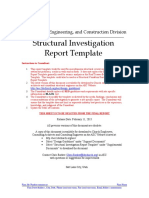 Structural Investigation Report Template