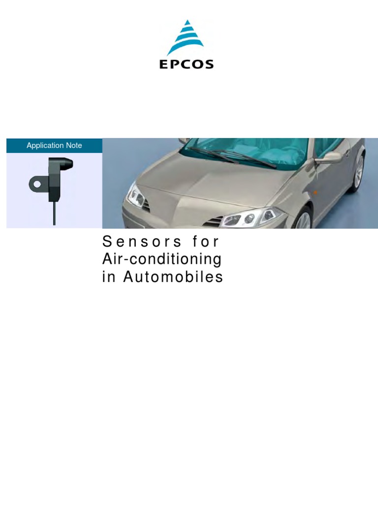 PDF Sensors Air Conditioning Automotive AN1 | PDF | Air Conditioning | Hvac