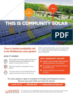 What Is Community Solar - One Pager