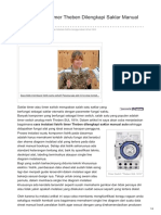 Cara Instalasi Timer Theben Dilengkapi Saklar Manual Auto