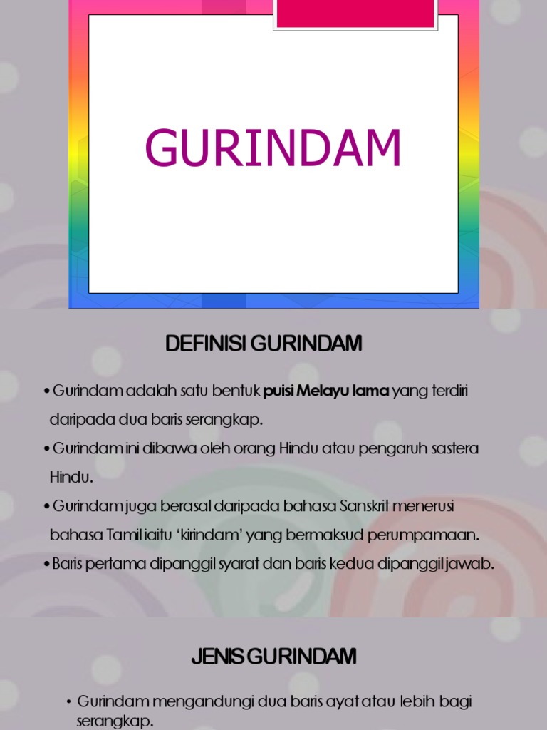 Gurindam Dan Seloka