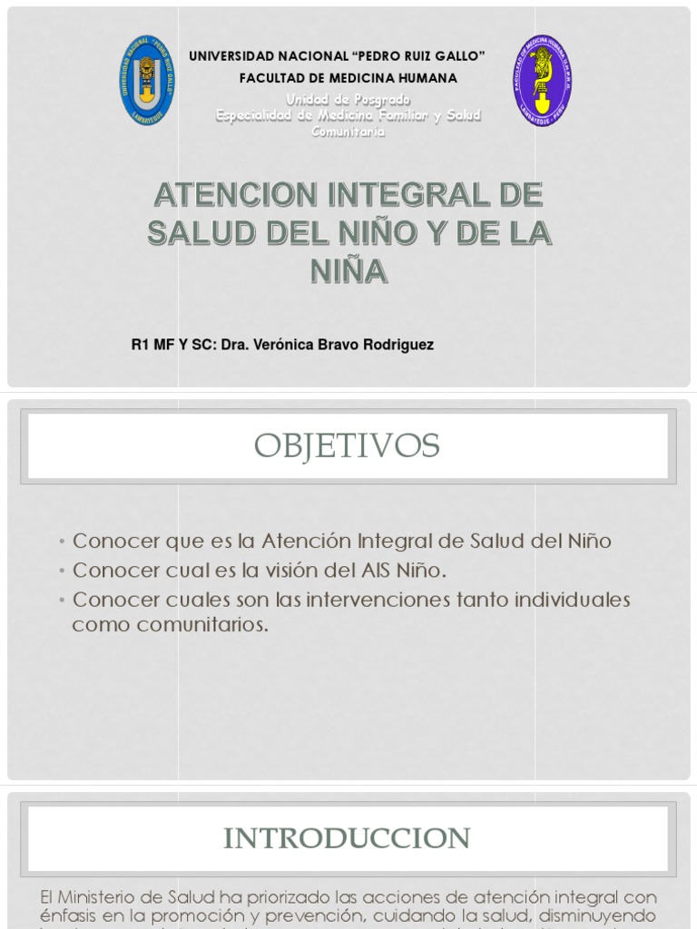 Atencion Integral Del Niño | PDF | Evaluación | Cuidado de la salud