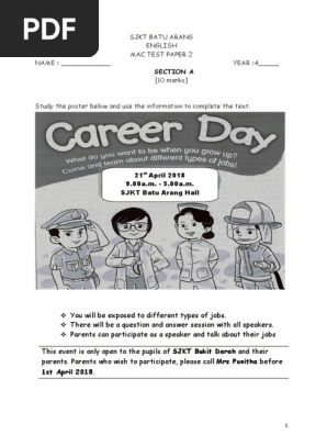English Paper Year 4 Pdf