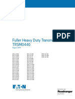 Fuller Heavy Duty Transmissions TRSM0440: Service Manual