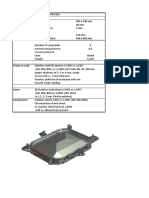 Technical File P43-010 Reference Dimensions 405 X 530 MM 66 MM 3 MM 114 MM 590 X 692 MM 6 0,5 Glued 12 KG Frame or Neck