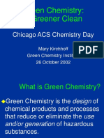 Green Chemistry A Greener Clean