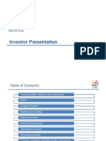 Investor Presentation: World One