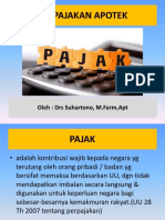 Pajak Apotek Semua Jenis Harus Dibayar