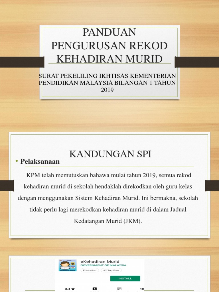 Panduan Pengurusan Kehadiran Murid | PDF | Karier & Perkembangan | Ilmu ...