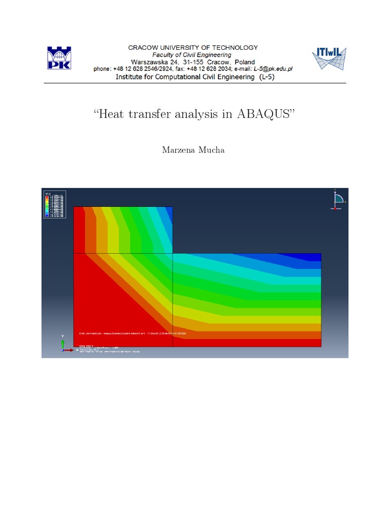 ABAQUS Heat Transfer Analysis Guide | PDF | Icon (Computing ...