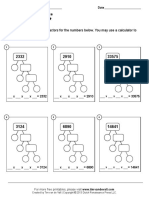 Prime Factorization Worksheets 05