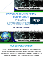 Universal Techno Piping Corporation: BY: Amina L. Mubarik