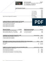 2010 CCEL Fees Schedule