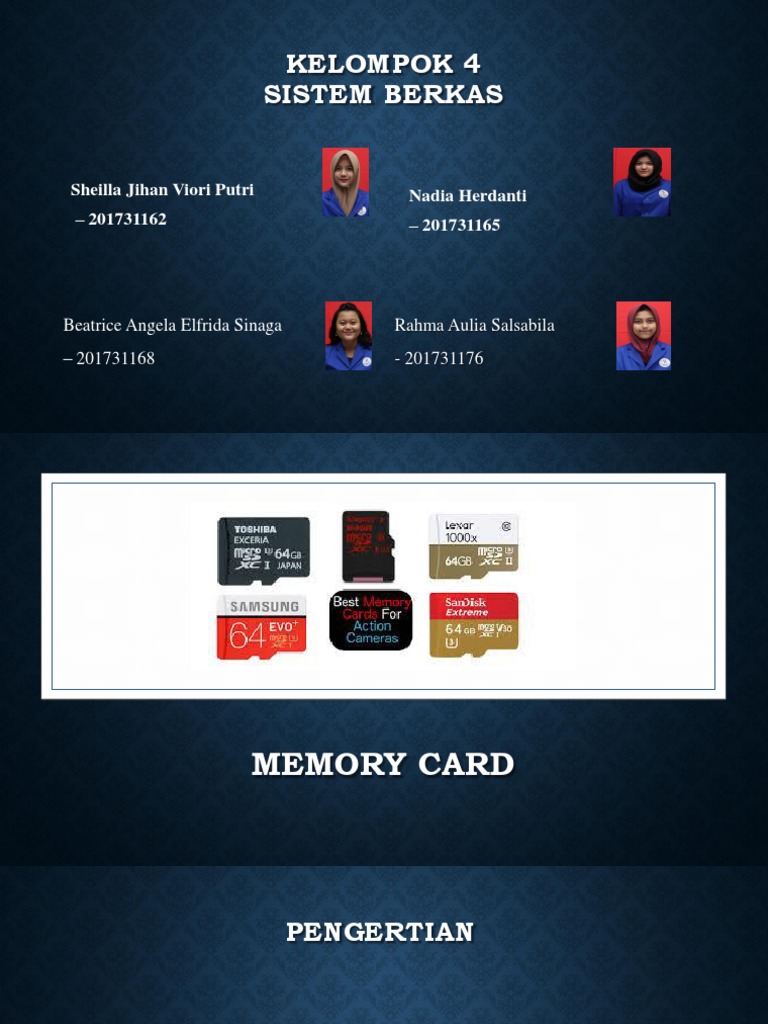 Pengertian dan Jenis Memory Card | PDF