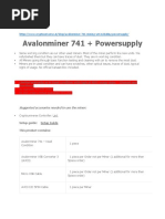 Avalonminer 741 + Powersupply