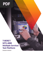 T-Berd / MTS-4000 Multiple Services Test Platform: Enterprise Solutions