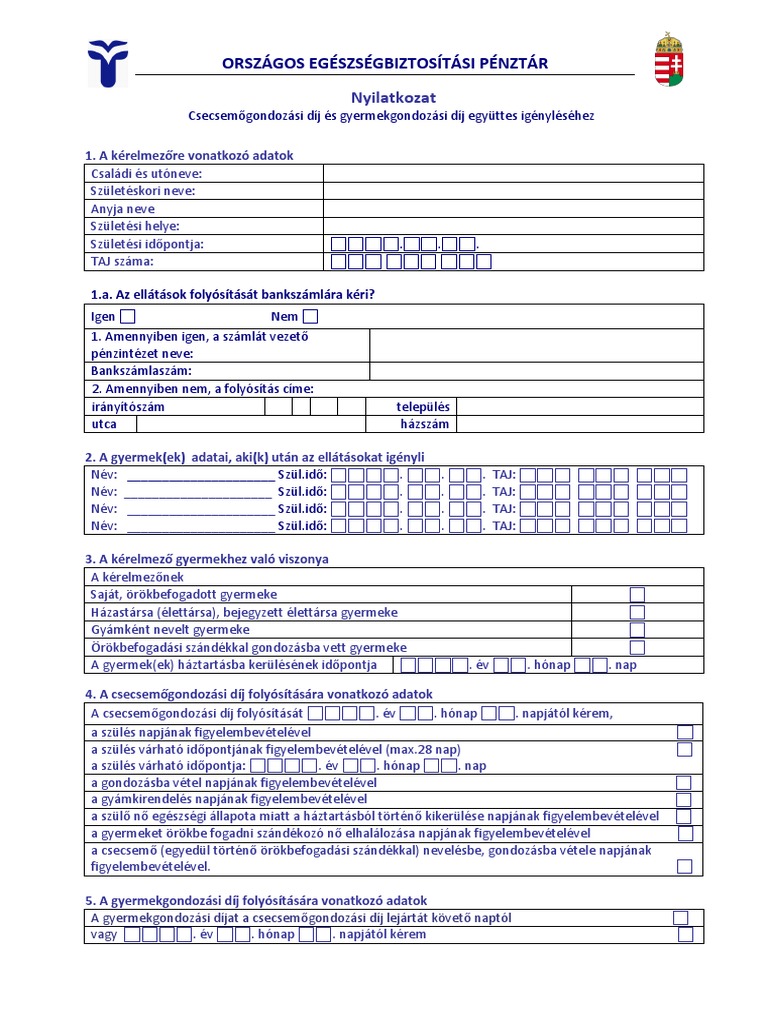 Csed, Gyed | PDF