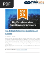 Big Data Interview Questions Answers