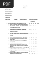 MEP Checklist