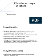 Treaty of Versailles and League of Nations: By: Muhammad Suleman