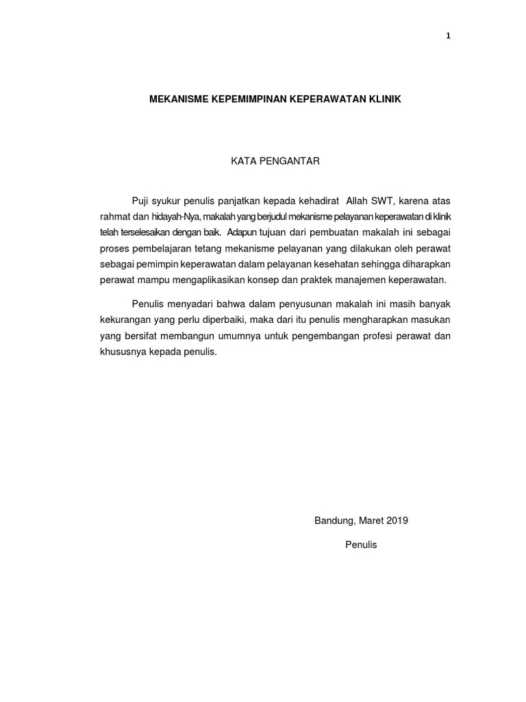 Mekanisme Kepemimpinan Keperawatan Klinik 2