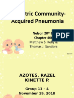 Pediatric Community-Acquired Pneumonia: Nelson 20 Ed