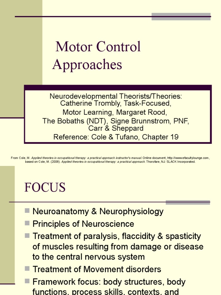 Ontogenic Motor Patterns in Therapy | PDF | Occupational Therapy ...