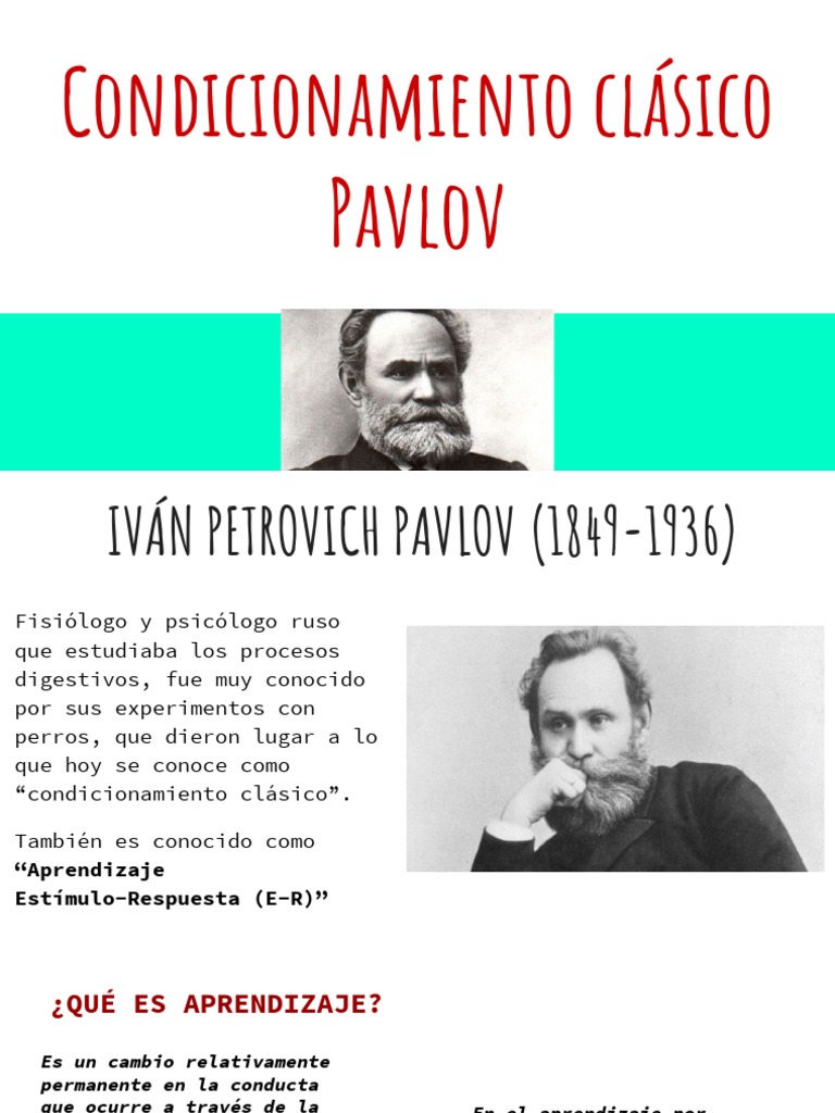 Condicionamiento Clásico de Pavlov | PDF | Aprendizaje | Aparición