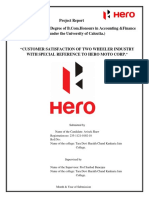 Project Report Hero Moto Corp Autosaved