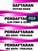 Label Meja Pendaftaran