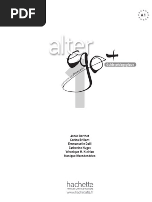 Alter Ego 1 Pdf Pdf Pedagogie La Communication