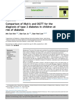 Comparison of Hba1C and Ogtt For The Diagnosis of Type 2 Diabetes in Children at Risk of Diabetes